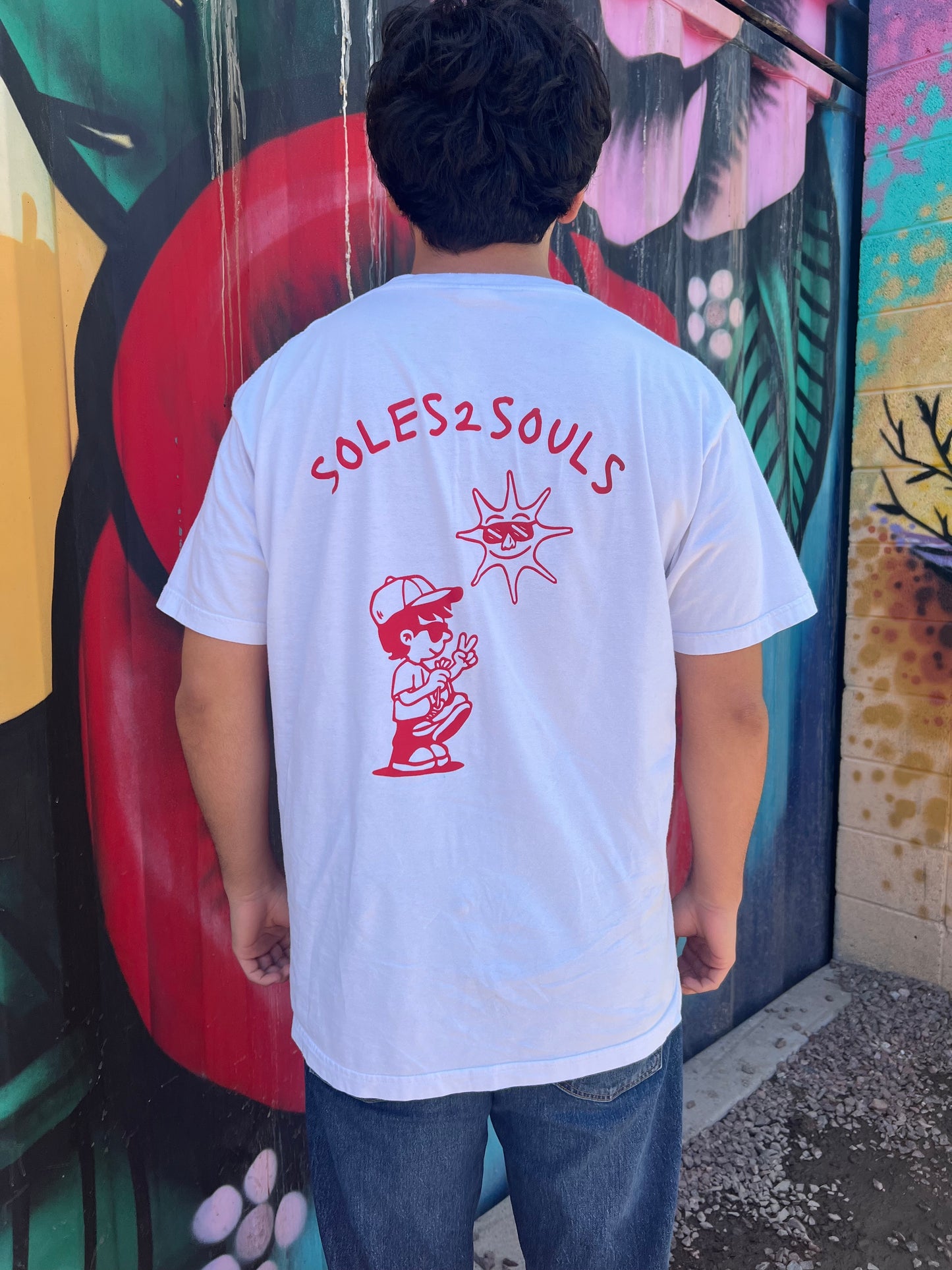 Daylight Tee - White/Red