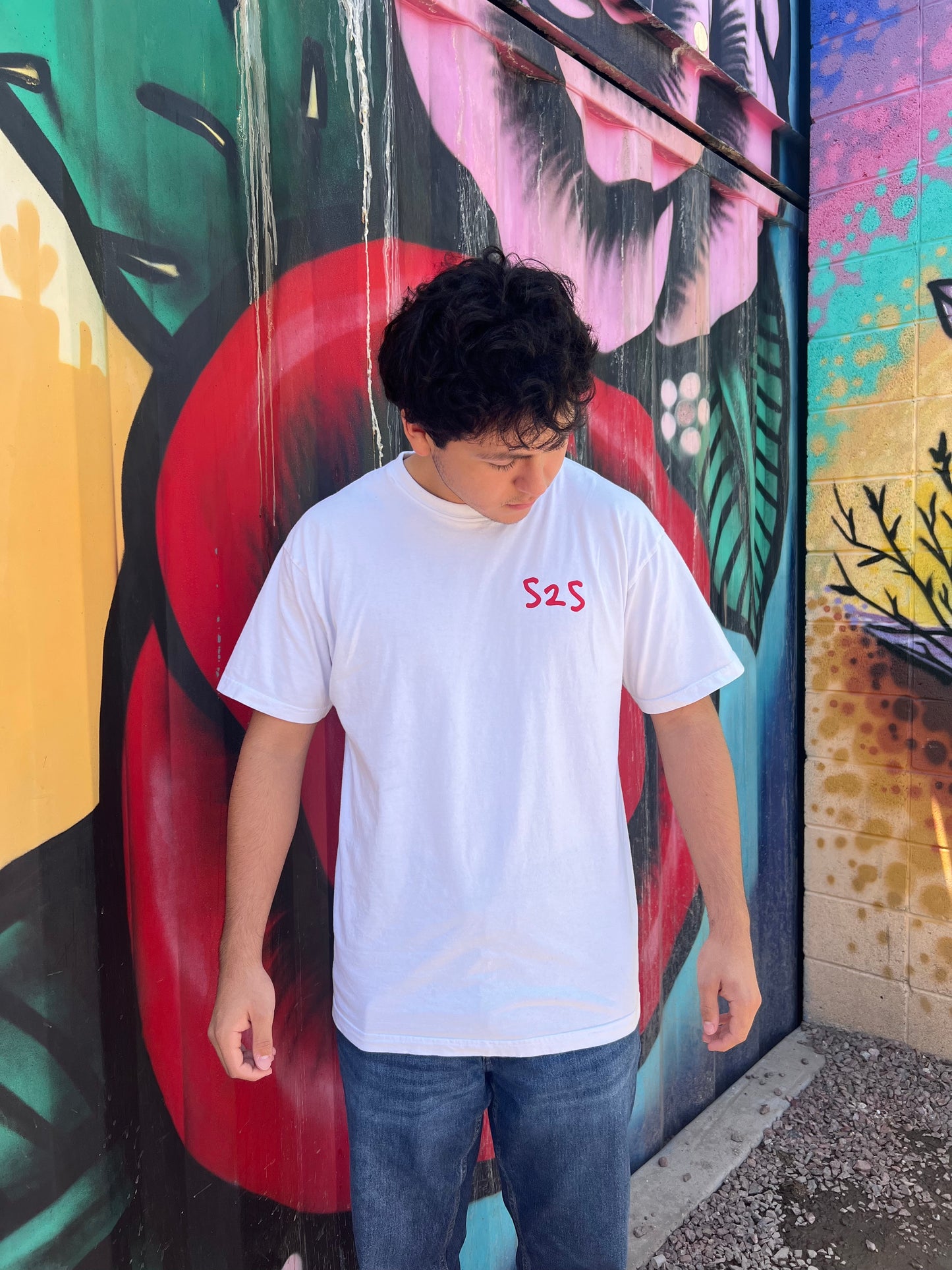 Daylight Tee - White/Red